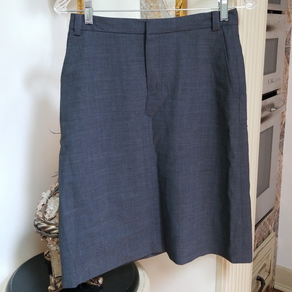 Charcoal grey work skirt